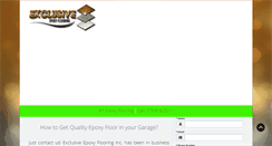 Desktop Screenshot of exclusiveepoxyflooring.com